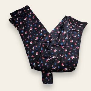 I Heart Ronson elegant floral flower print relaxed trouser pants
